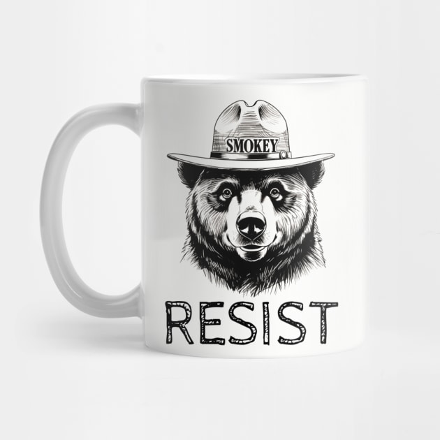 Smokey The Bear Resist by Creatifly Graphic Tees